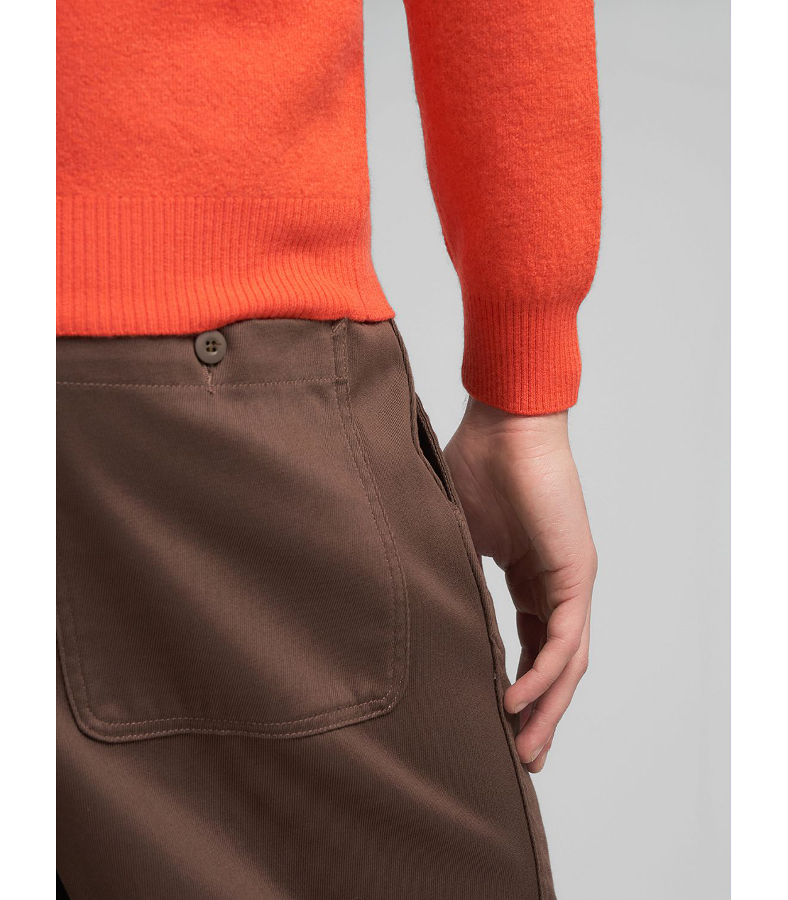 ブライトカラー ニットフーディー 詳細画像 オレンジ 6